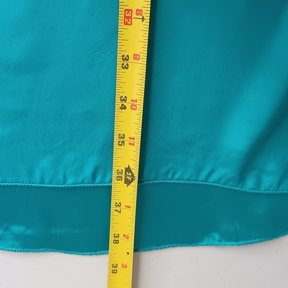 ASPESI 100% Silk Teal Halter Mini Dress - Picture 13 of 13